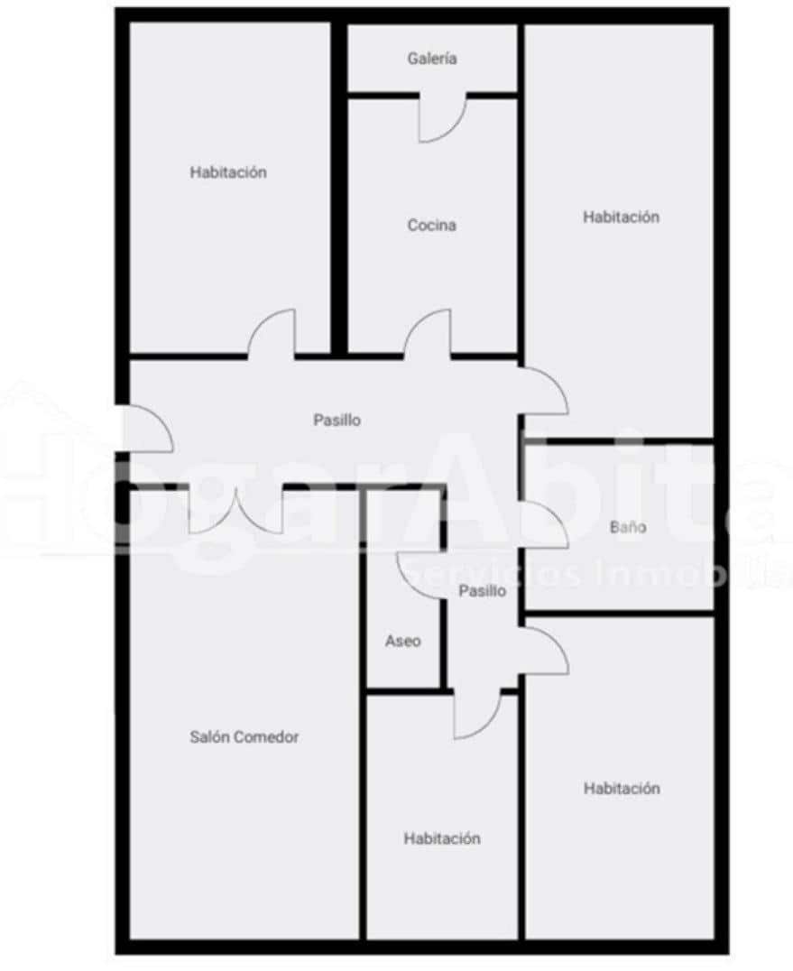 4 Zimmer Wohnung zu verkaufen in Almassora / Almazora - 145.000 € (Ref: 10081352)