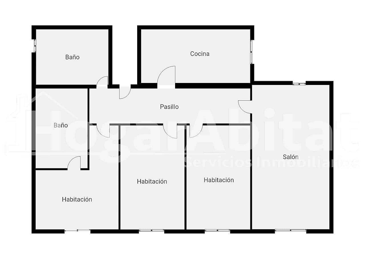 3 Zimmer Wohnung zu verkaufen in Oliva mit Garage - 199.000 € (Ref: 10094768)