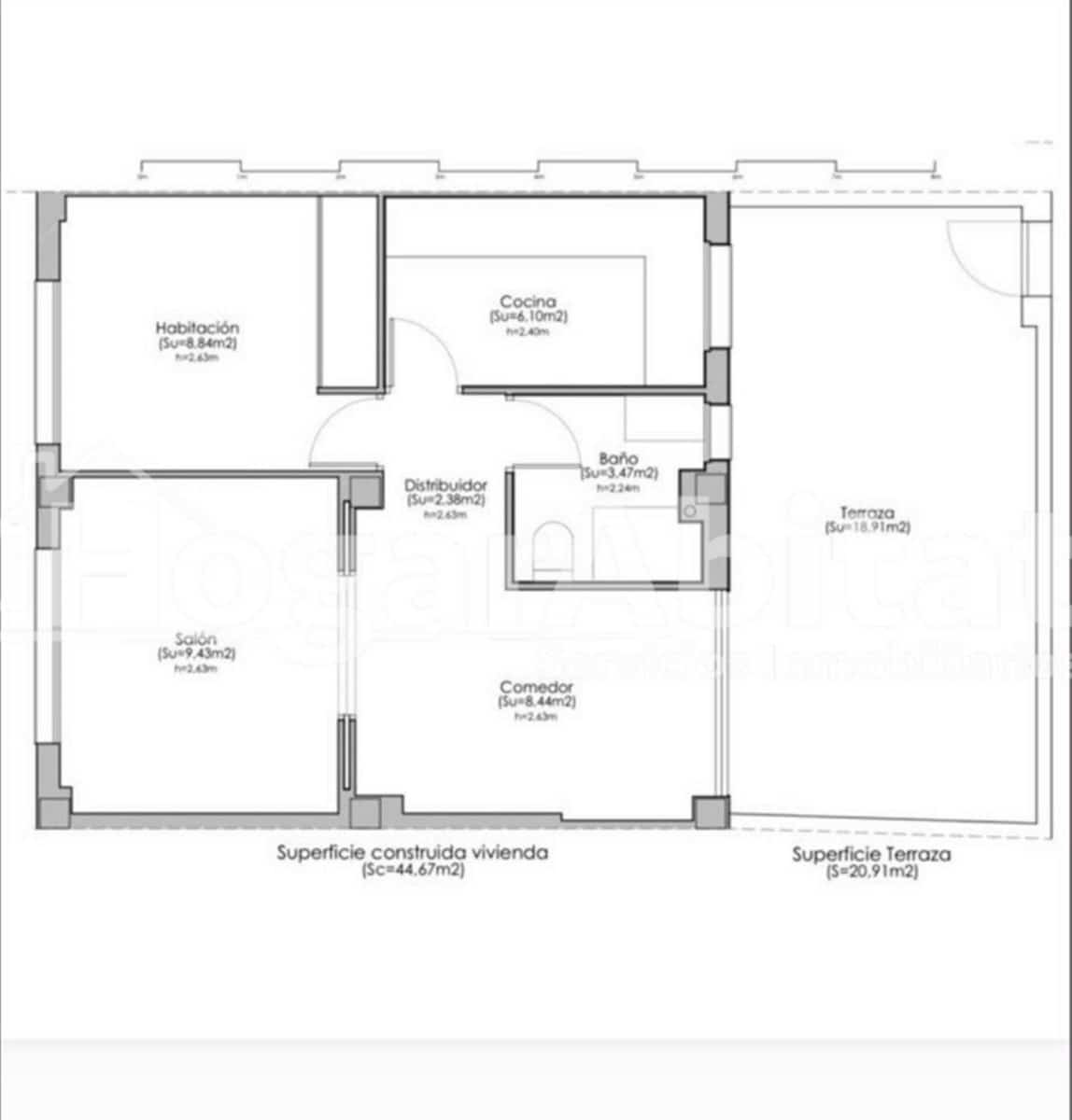 1 bedroom Flat for sale in Daimus with pool - € 157,000 (Ref: 10102716)