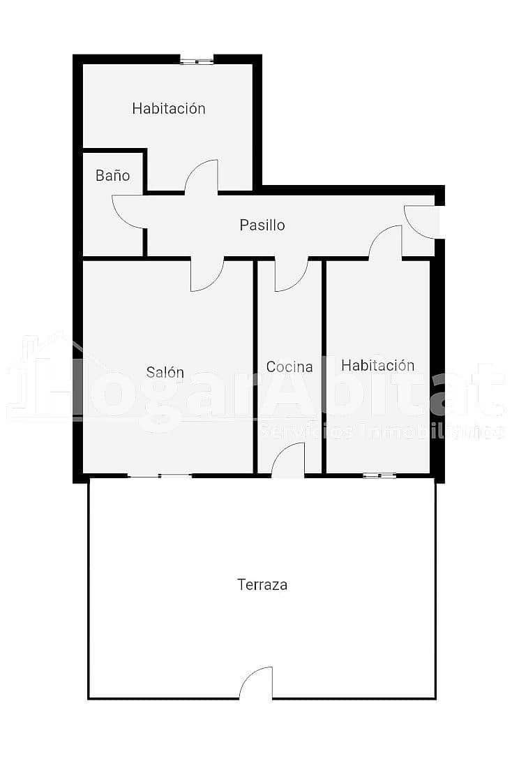 2 bedroom Flat for sale in Miramar with pool - € 220,000 (Ref: 10109822)