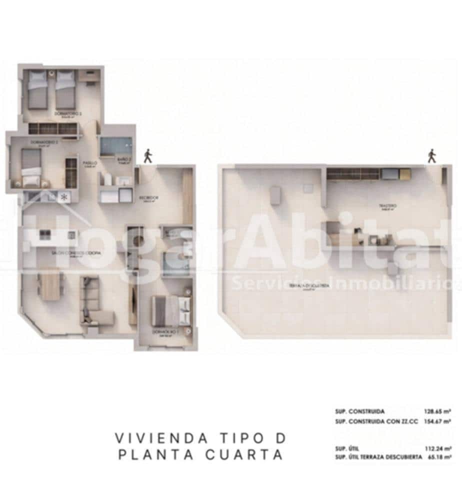 3 bedroom Flat for sale in La Vall d'Uixo with garage - € 239,000 (Ref: 10115710)