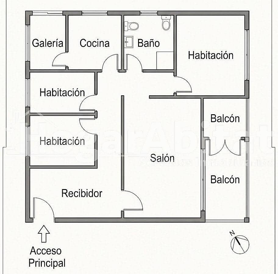 3 slaapkamer Flat te koop in Tavernes de la Valldigna met garage - € 95.000 (Ref: 10155392)