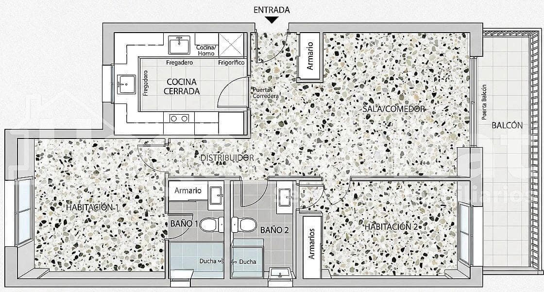 2 Zimmer Wohnung zu verkaufen in Punta Prima mit Pool Garage - 180.000 € (Ref: 10161571)