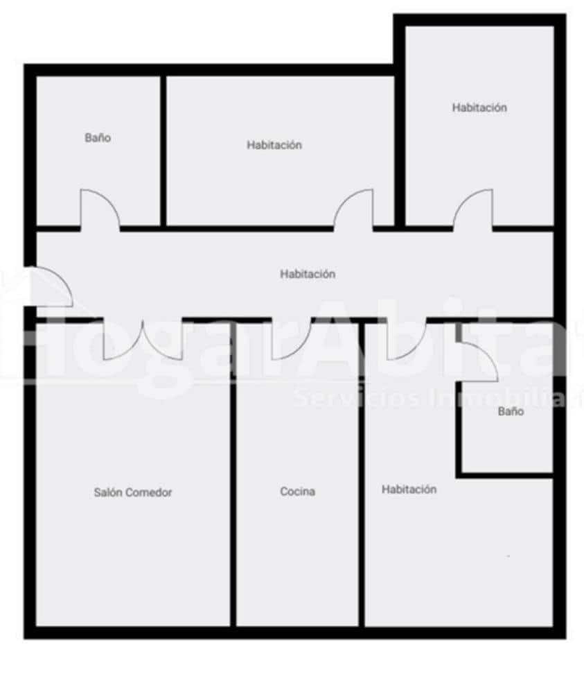 Piso de 3 habitaciones en Almassora / Almazora en venta con garaje - 145.000 € (Ref: 10168518)
