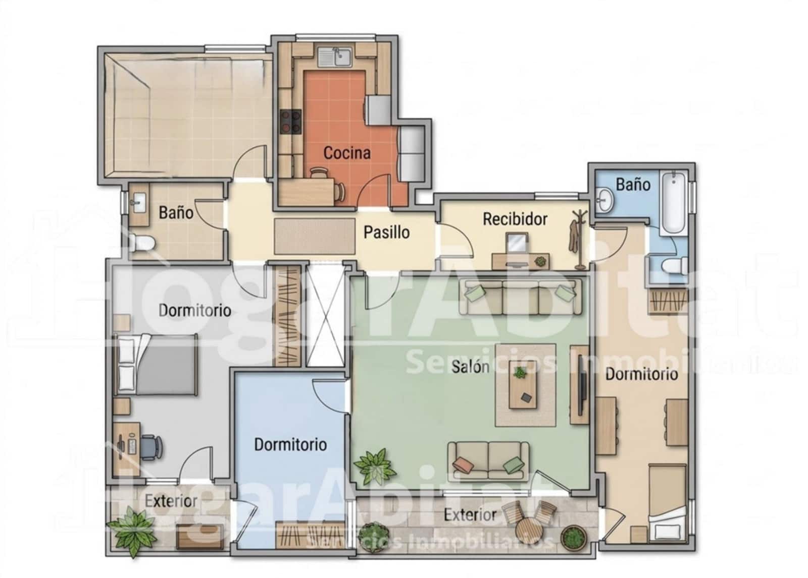 4 Zimmer Wohnung zu verkaufen in Valencia Stadt mit Garage - 405.000 € (Ref: 10174050)
