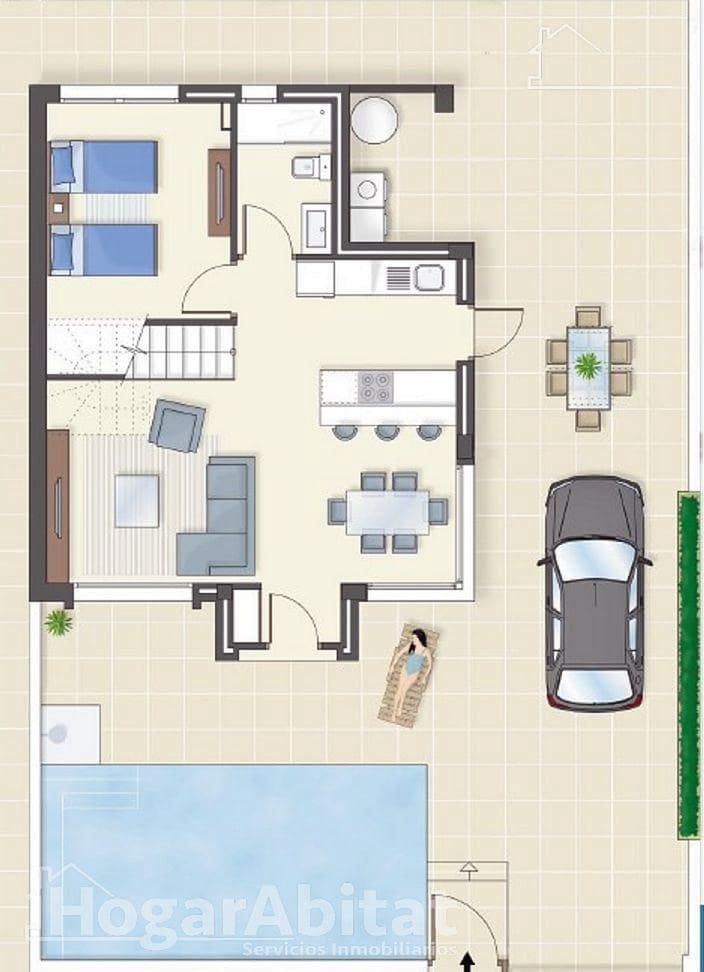 3 soveværelse Villa til salg i Almeria by med swimmingpool garage - € 429.000 (Ref: 8484637)