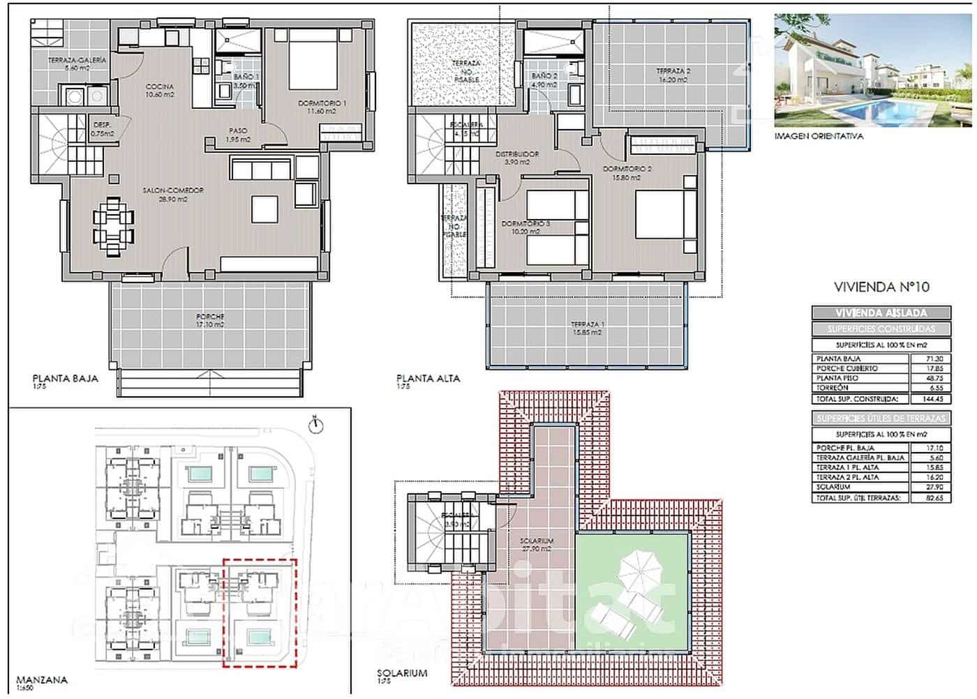 3 camera da letto Villa in vendita in La Marina del Pinet con garage - 623.000 € (Rif: 8491140)