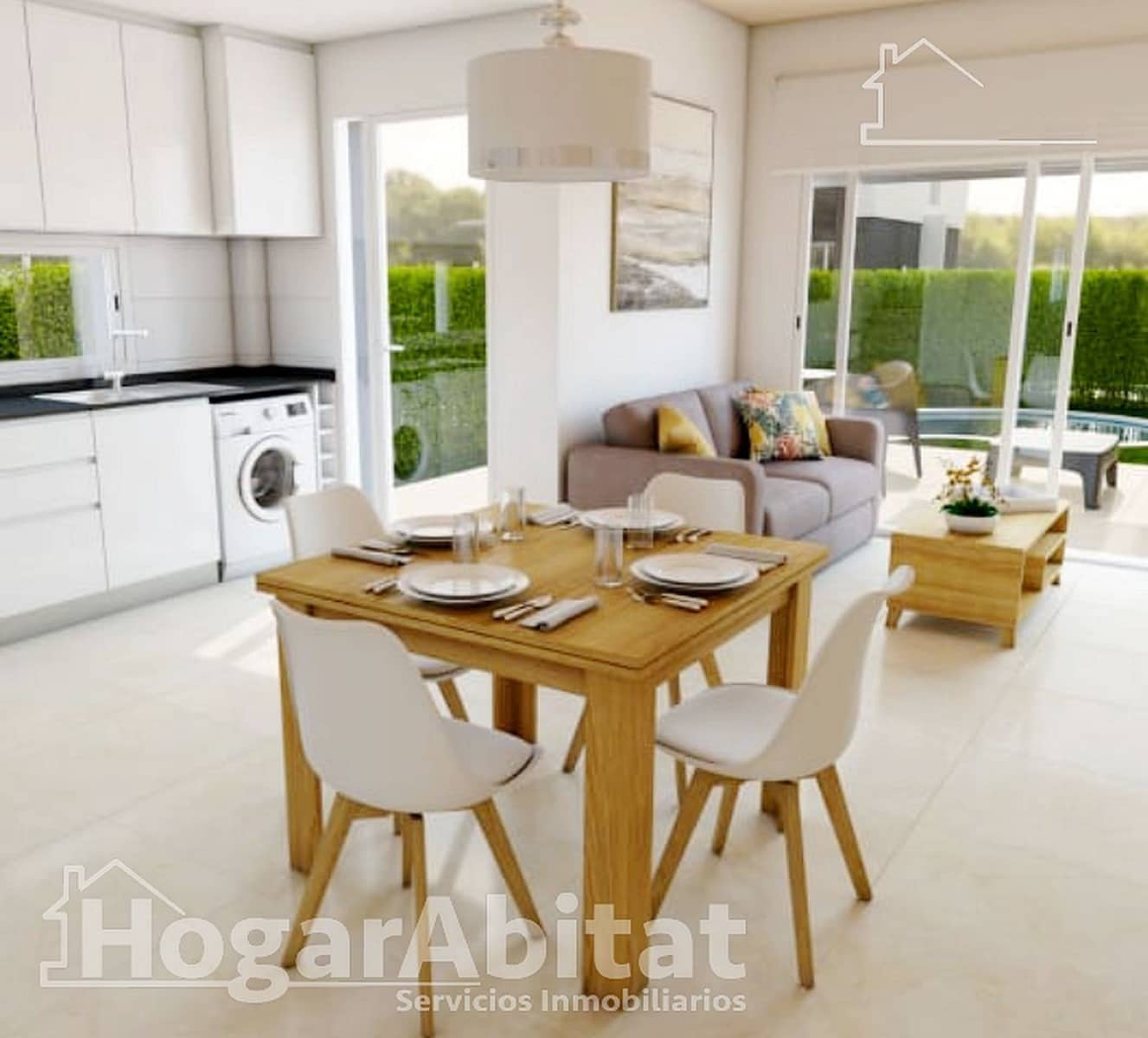 2 soveværelse Semi-Rækkehus til salg i Oropesa  med swimmingpool garage - € 349.000 (Ref: 8727884)