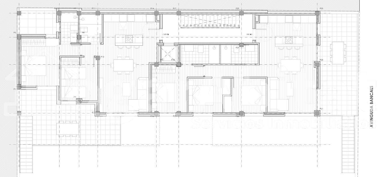 3 makuuhuone Asunto myytävänä paikassa Oliva mukana uima-altaan 
autotalli - 395 000 € (Ref: 8857115)