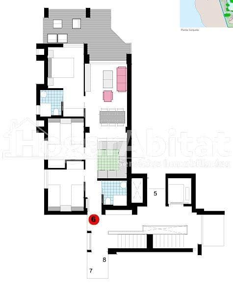 3 sovrum Lägenhet till salu i Denia med pool garage - 465 000 € (Ref: 8893222)