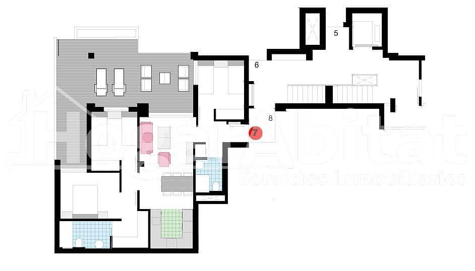 3 sovrum Lägenhet till salu i Denia med pool garage - 449 000 € (Ref: 8893224)