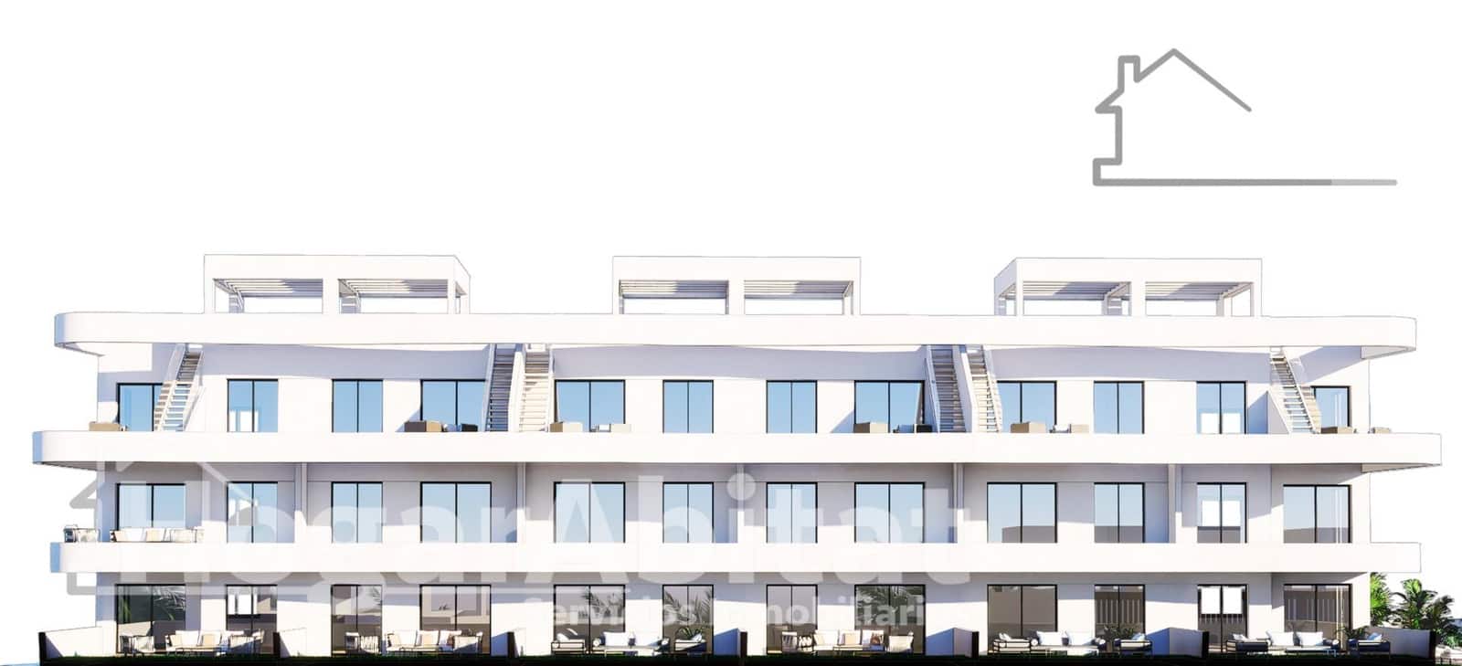 2 soveværelse Penthouse til salg i Finestrat med swimmingpool garage - € 369.900 (Ref: 9016198)