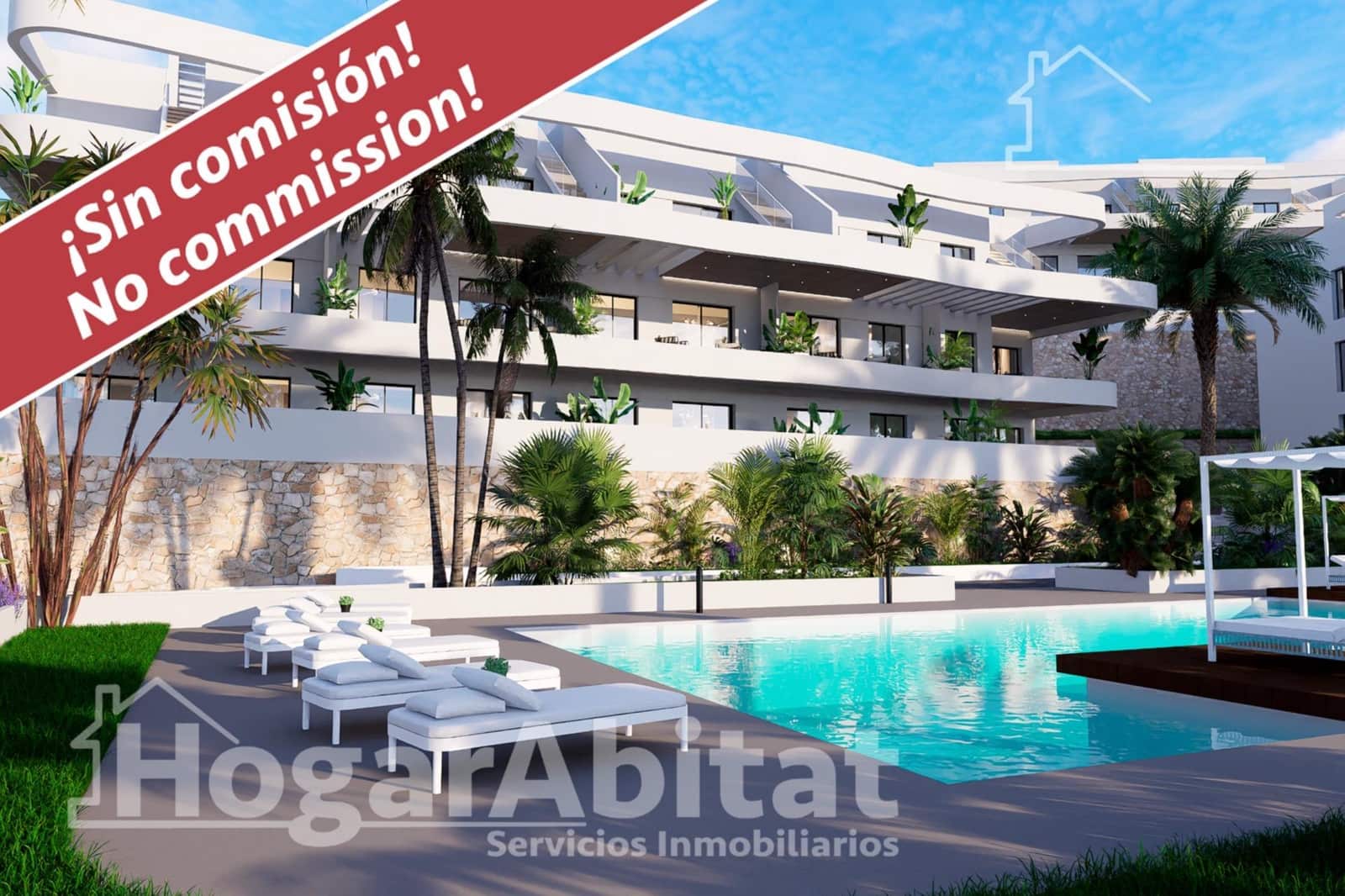 2 soveværelse Penthouse til salg i Finestrat med swimmingpool garage - € 369.900 (Ref: 9016198)