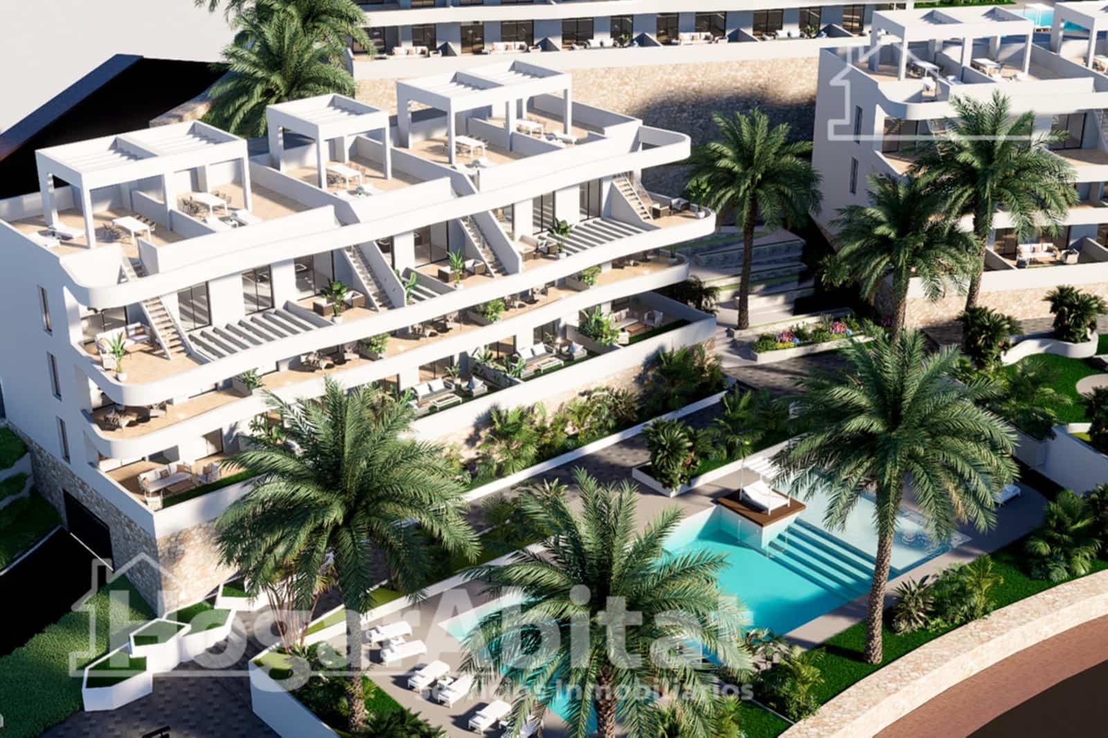 2 soveværelse Penthouse til salg i Finestrat med swimmingpool garage - € 369.900 (Ref: 9016198)