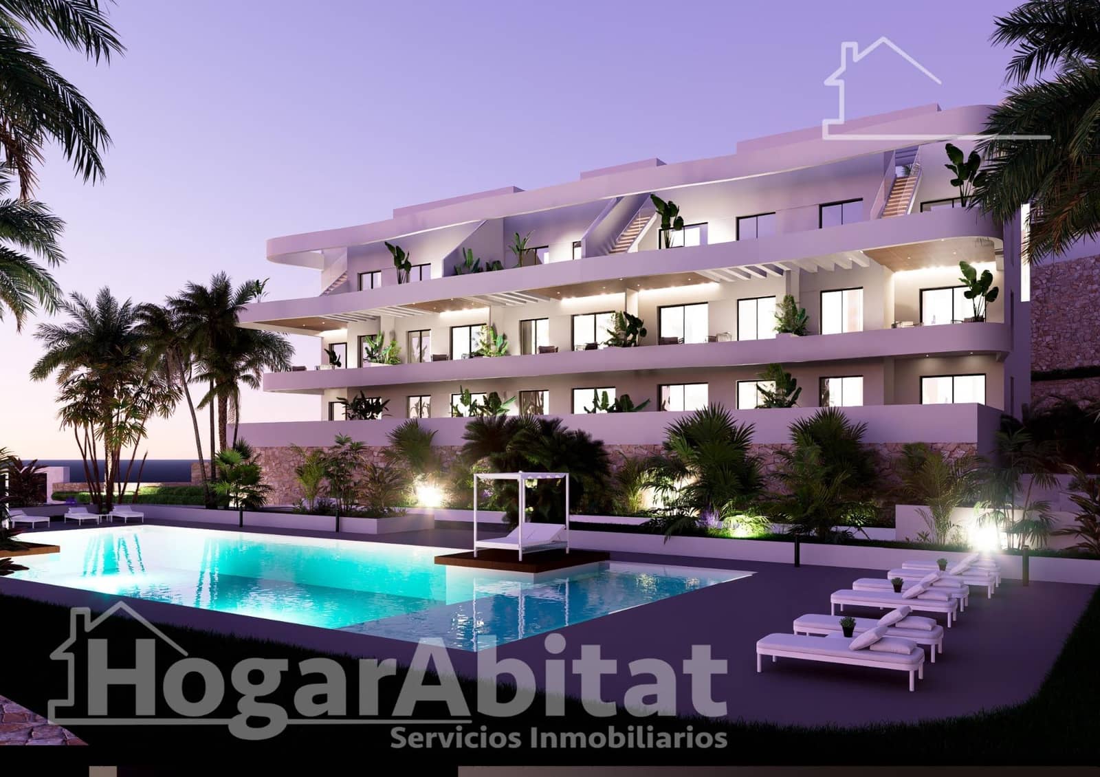 2 soveværelse Penthouse til salg i Finestrat med swimmingpool garage - € 369.900 (Ref: 9016198)