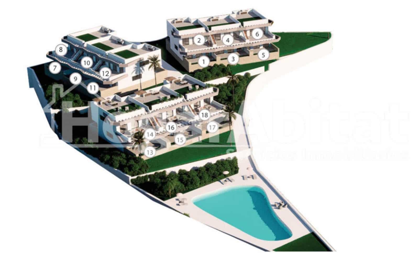 2 soveværelse Penthouse til salg i Finestrat med swimmingpool garage - € 409.900 (Ref: 9016205)