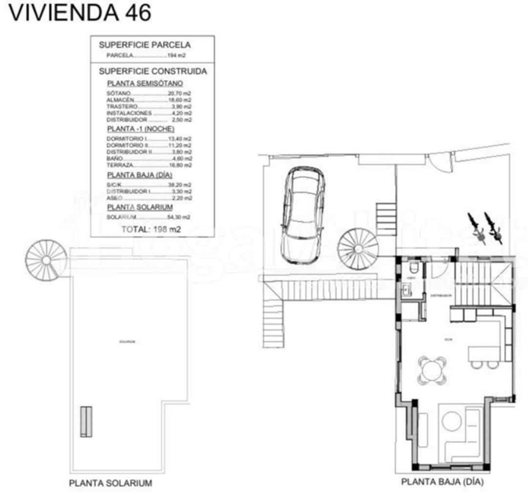 3 soverom Rekkehus til salgs i Algorfa med svømmebasseng garasje - € 465 000 (Ref: 9016210)