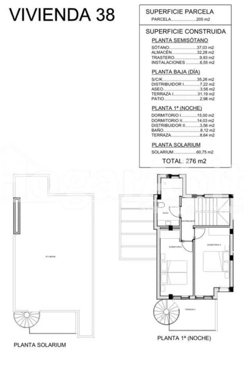 3 soverom Rekkehus til salgs i Algorfa med svømmebasseng garasje - € 465 000 (Ref: 9016210)