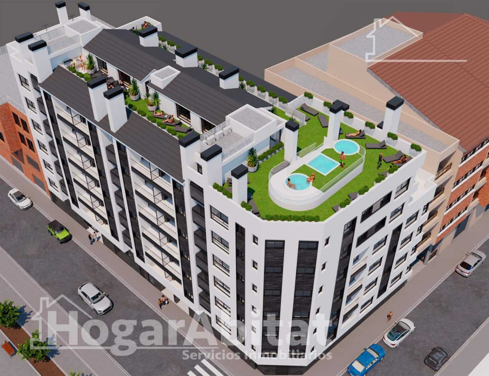 2 bedroom Flat for sale in Castello de la Plana - € 230,218 (Ref: 9042295)