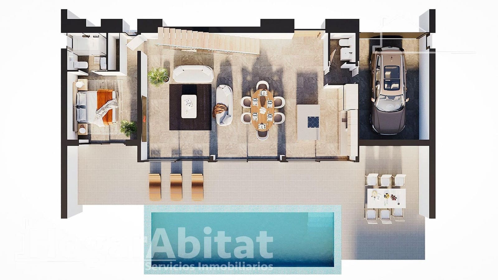 3 sypialnia Willa na sprzedaż w Calpe / Calp z basenem garażem - 1 099 000 € (Ref: 9077993)