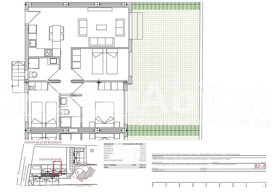 3 soveværelse Lejlighed til salg i Denia med swimmingpool garage - € 310.000 (Ref: 9362326)