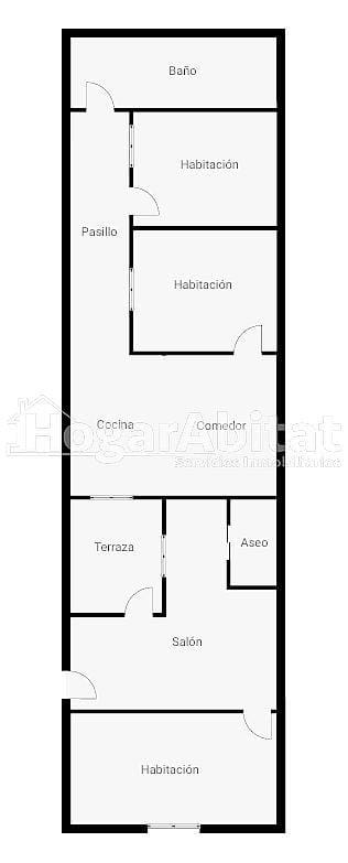 3 soveværelse Lejlighed til salg i Valencia by - € 220.000 (Ref: 9385660)