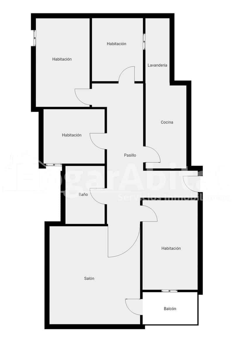 Piso de 4 habitaciones en Gandia en venta - 140.000 € (Ref: 9385669)