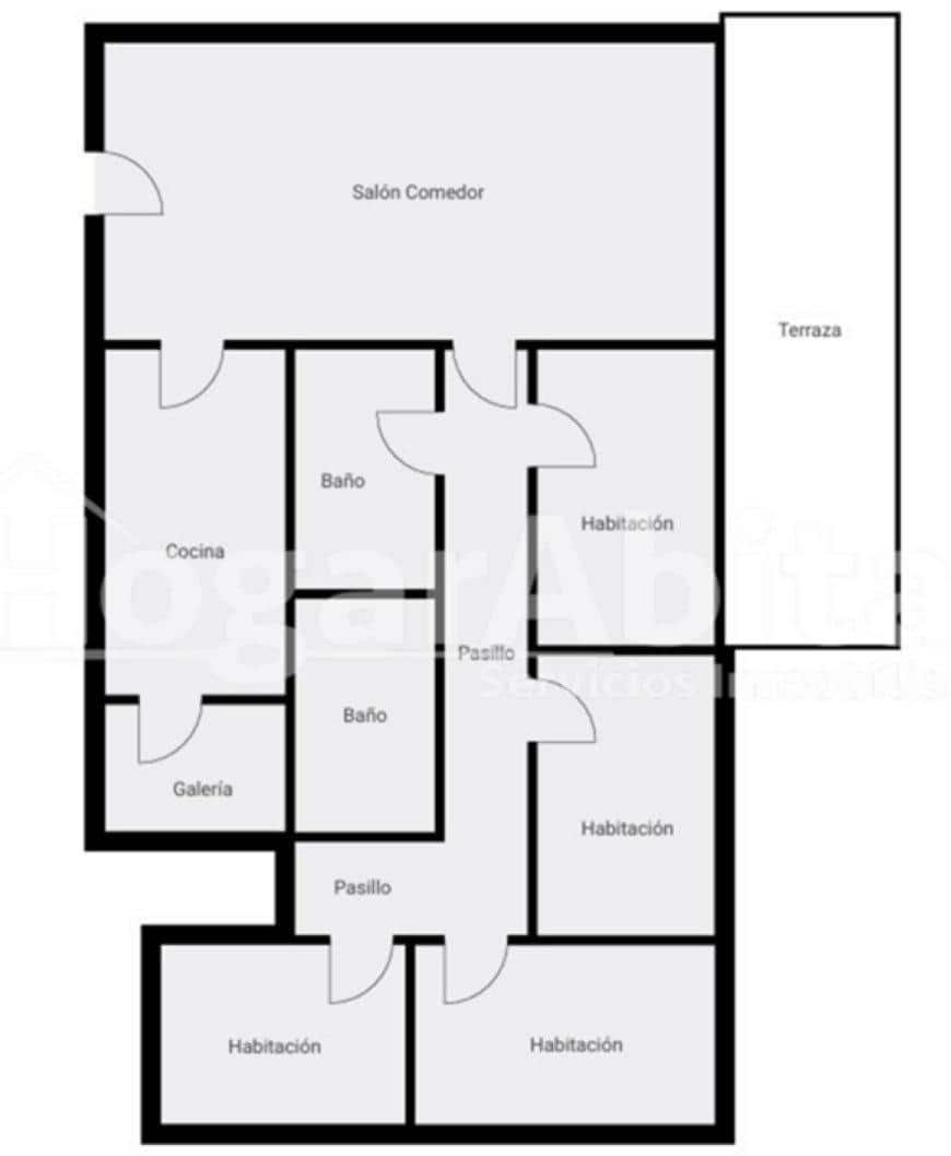 4 bedroom Flat for sale in Castello de la Plana - € 195,000 (Ref: 9387961)