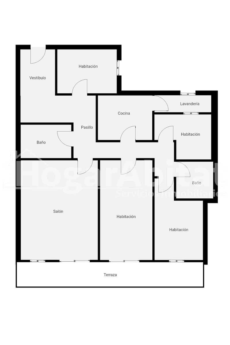 4 Zimmer Wohnung zu verkaufen in Bellreguard - 128.000 € (Ref: 9401130)