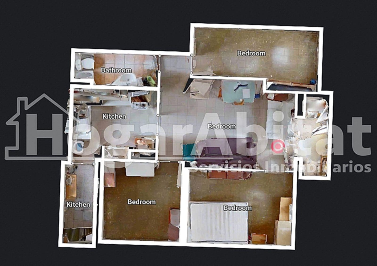 3 slaapkamer Flat te koop in Valencia stad - € 125.000 (Ref: 9437158)