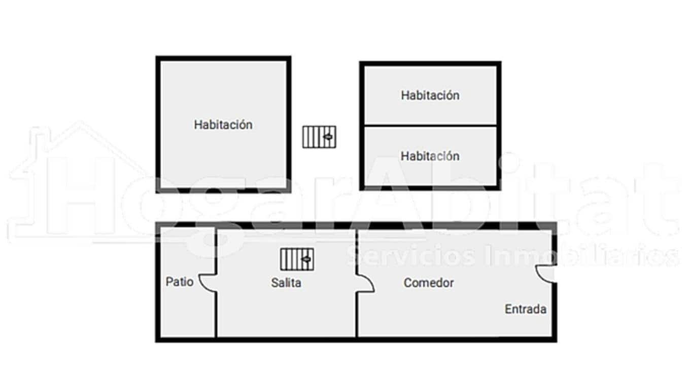 3 makuuhuone Omakotitalo myytävänä paikassa Burriana / Borriana - 90 000 € (Ref: 9438047)