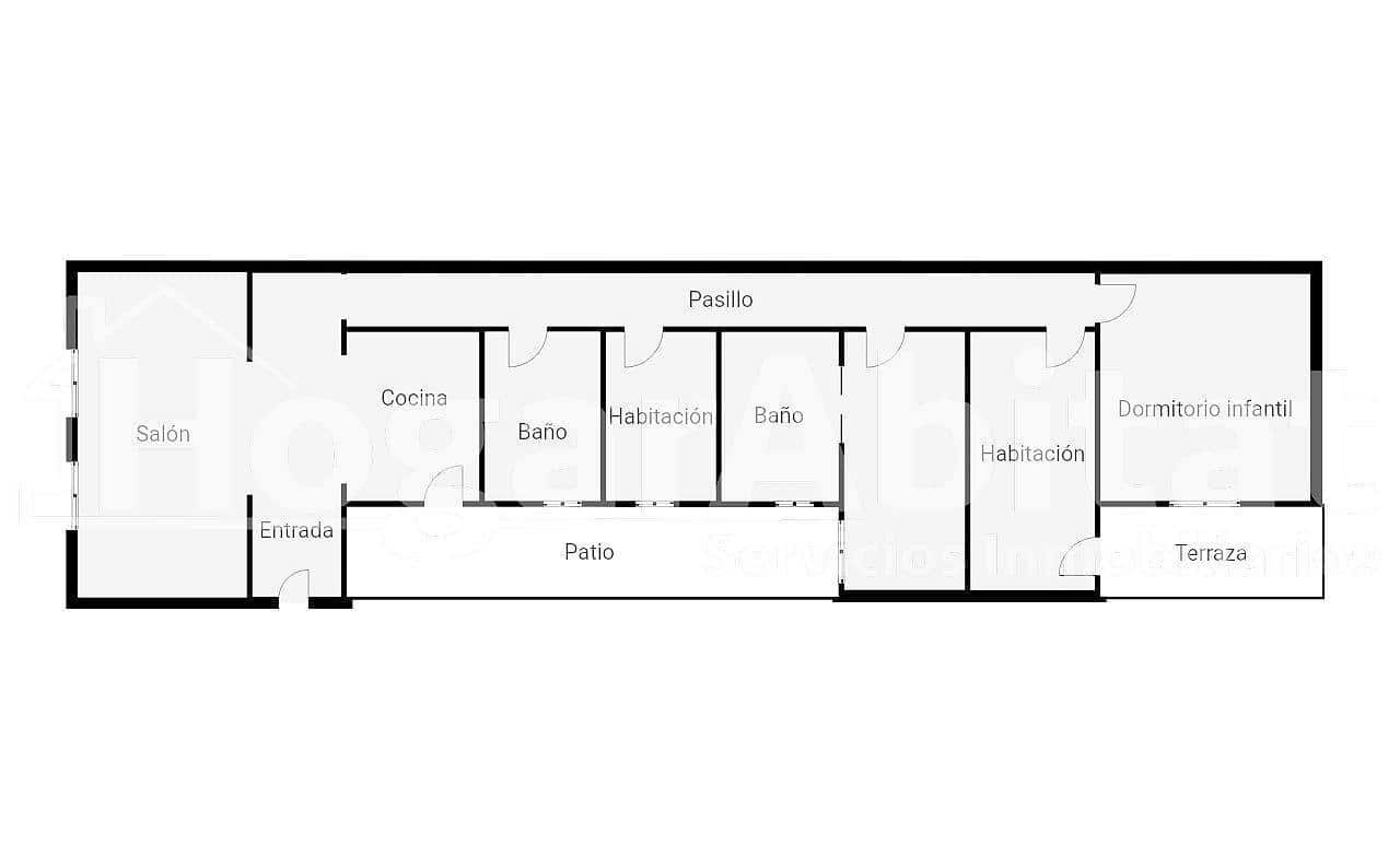 3 Zimmer Wohnung zu verkaufen in Oliva - 149.998 € (Ref: 9446387)