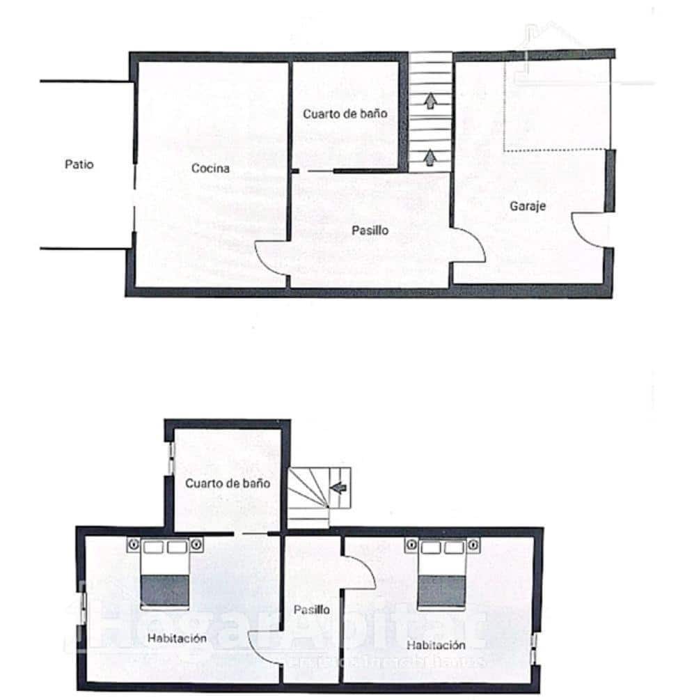 3 soveværelse Rækkehus til salg i Almassora / Almazora med garage - € 185.000 (Ref: 9446394)
