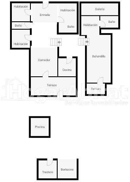 5 sypialnia Willa na sprzedaż w Castello de la Plana z basenem garażem - 285 000 € (Ref: 9462411)