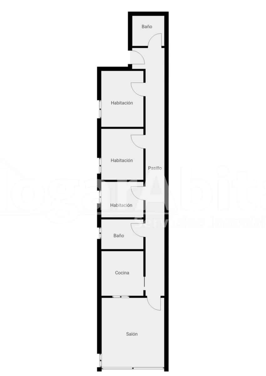 Piso de 3 habitaciones en Tavernes de la Valldigna en venta - 94.000 € (Ref: 9474938)