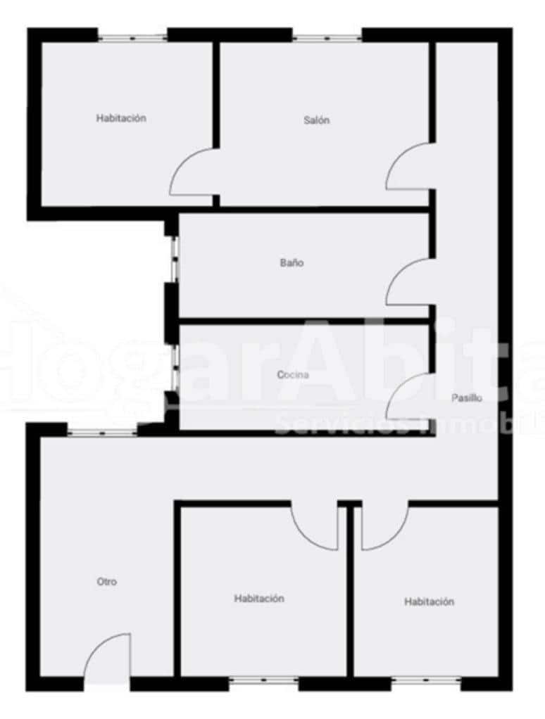 3 makuuhuone Asunto myytävänä paikassa Torrent - 180 000 € (Ref: 9502431)