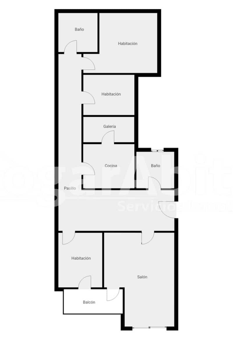 3 camera da letto Appartamento in vendita in Gandia - 157.000 € (Rif: 9524369)