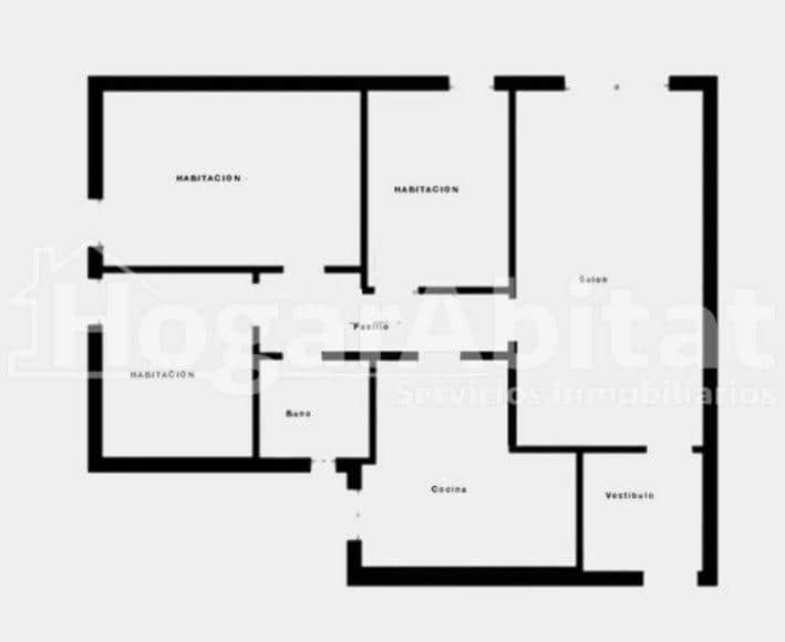3 soveværelse Lejlighed til salg i Valencia by - € 262.000 (Ref: 9541194)