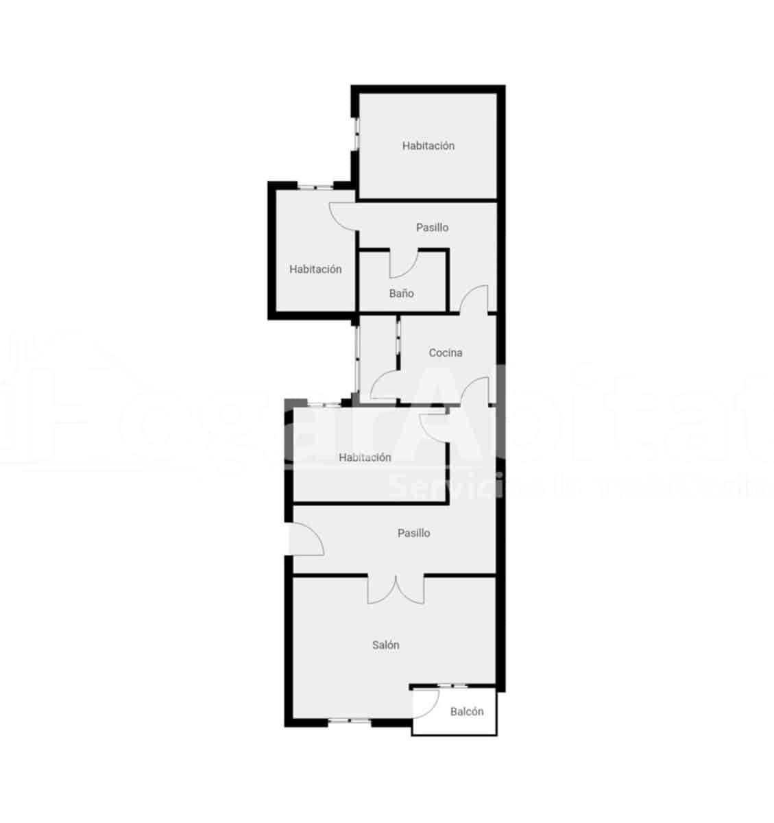 3 sovrum Lägenhet till salu i Tavernes de la Valldigna - 100 000 € (Ref: 9568731)