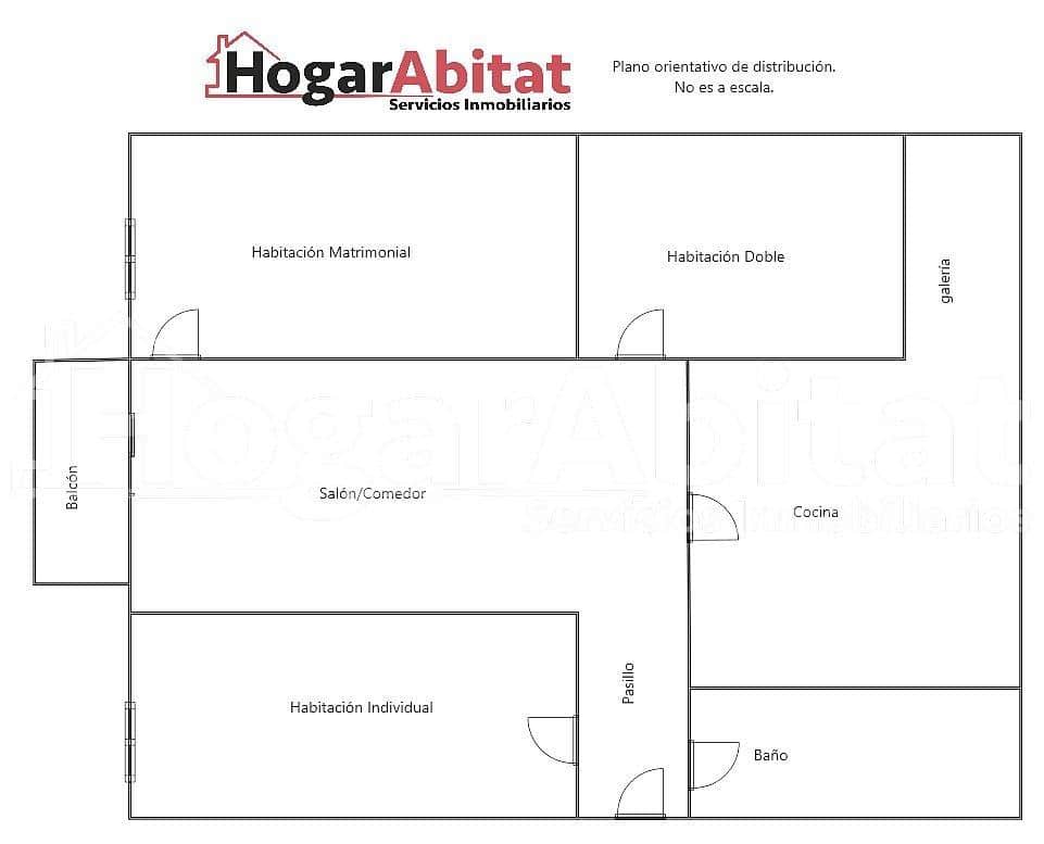 3 Zimmer Wohnung zu verkaufen in Valencia Stadt - 125.000 € (Ref: 9596206)