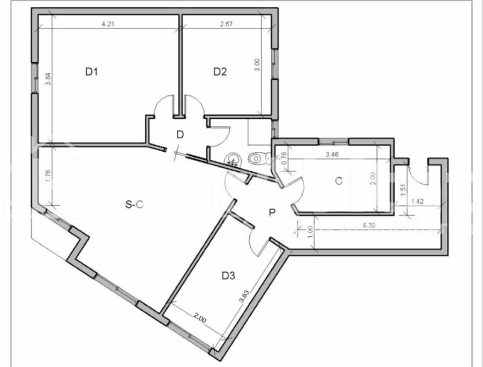 3 makuuhuone Asunto myytävänä paikassa Valencia kaupunki - 208 500 € (Ref: 9627621)