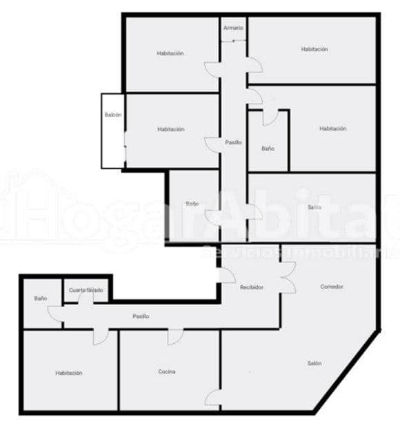 6 camera da letto Appartamento in vendita in Castello de la Plana con garage - 450.000 € (Rif: 9630059)