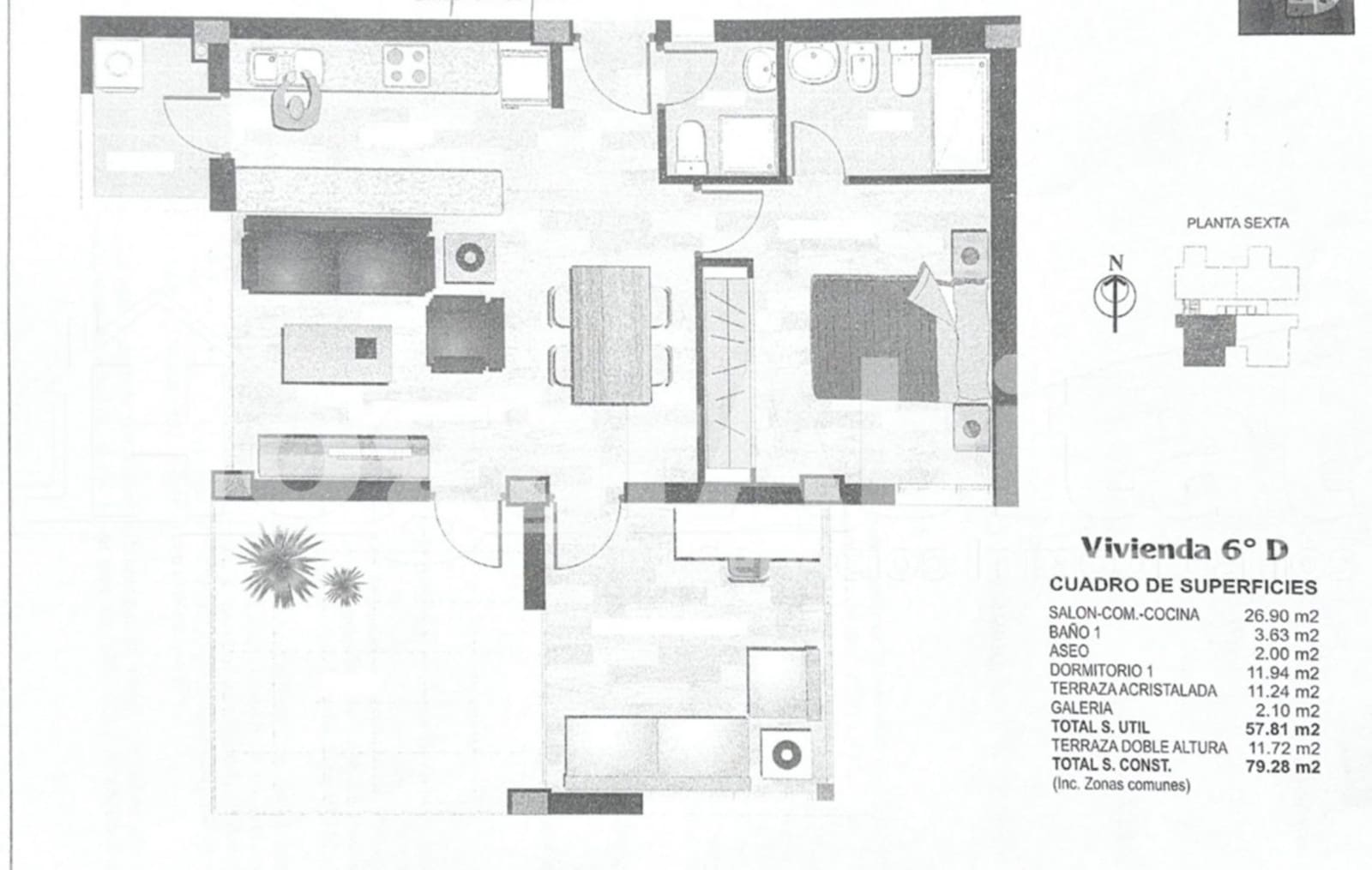 2 soverom Leilighet til salgs i Alicante by med svømmebasseng garasje - € 285 000 (Ref: 9637677)