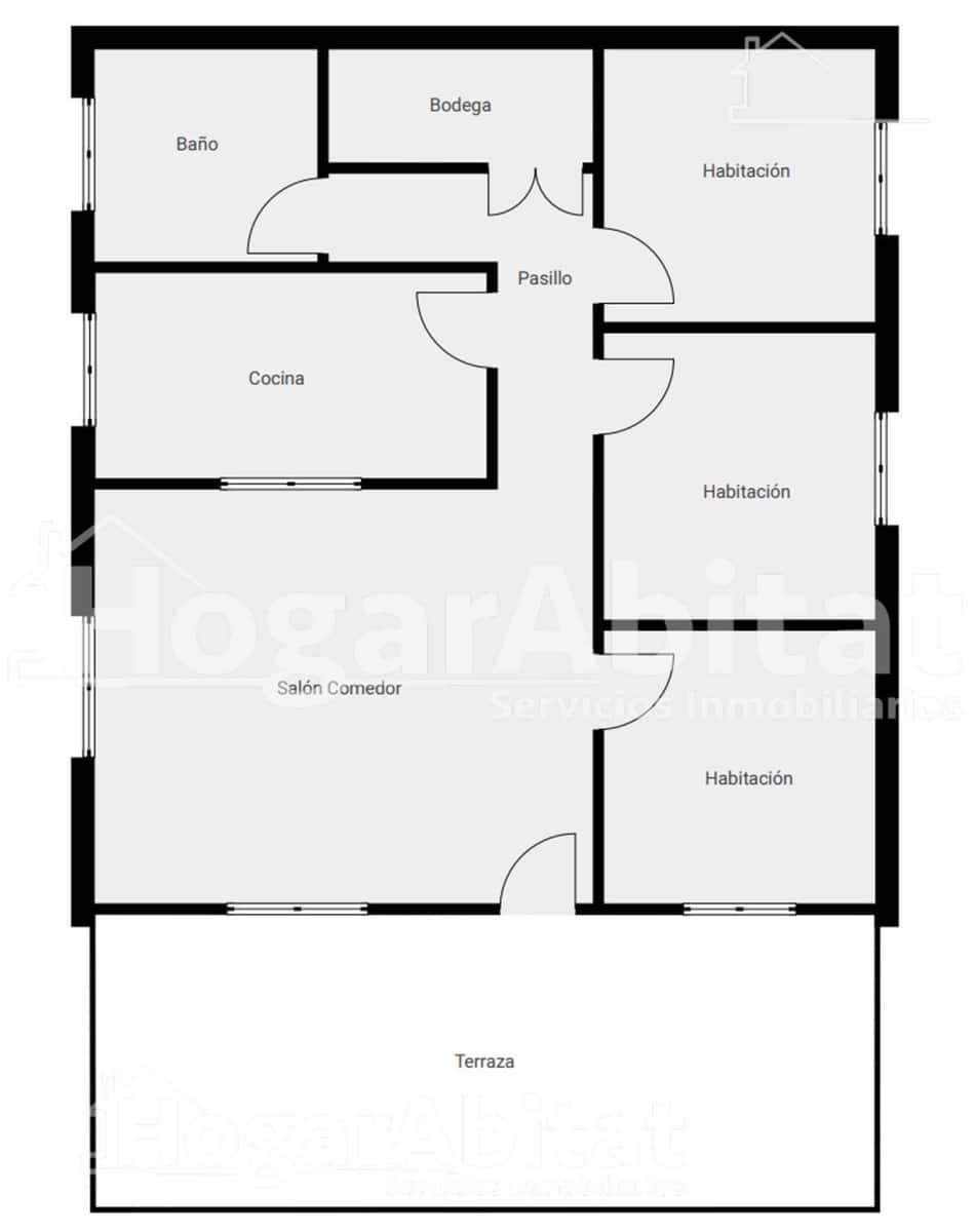 3 bedroom Villa for sale in Torrent with pool garage - € 230,000 (Ref: 9726701)