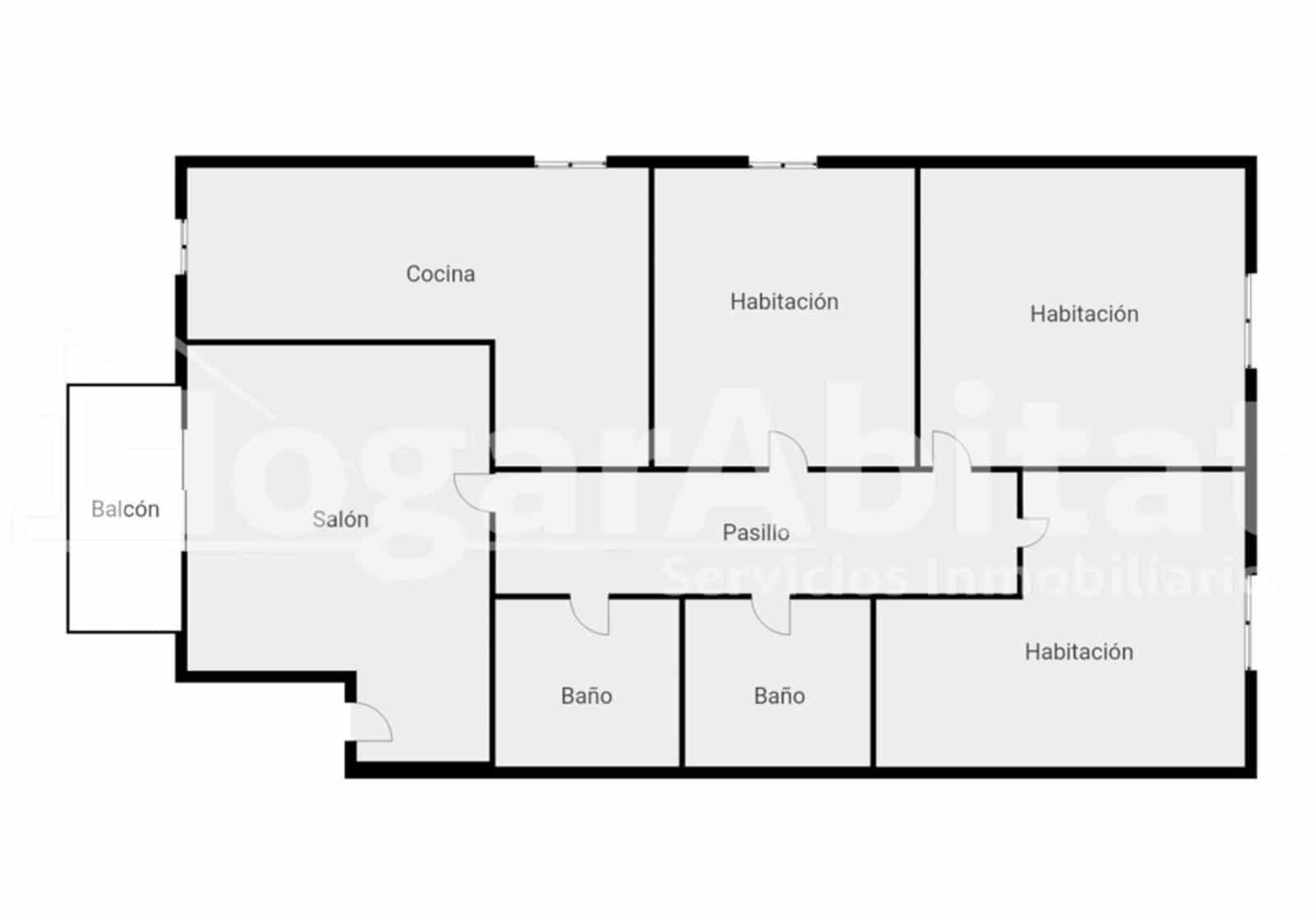 3 Zimmer Wohnung zu verkaufen in Oliva mit Garage - 225.000 € (Ref: 9752075)