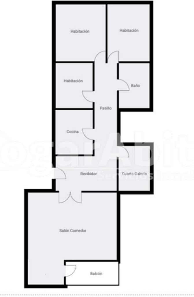 3 bedroom Flat for sale in Vila-real - € 135,000 (Ref: 9752100)