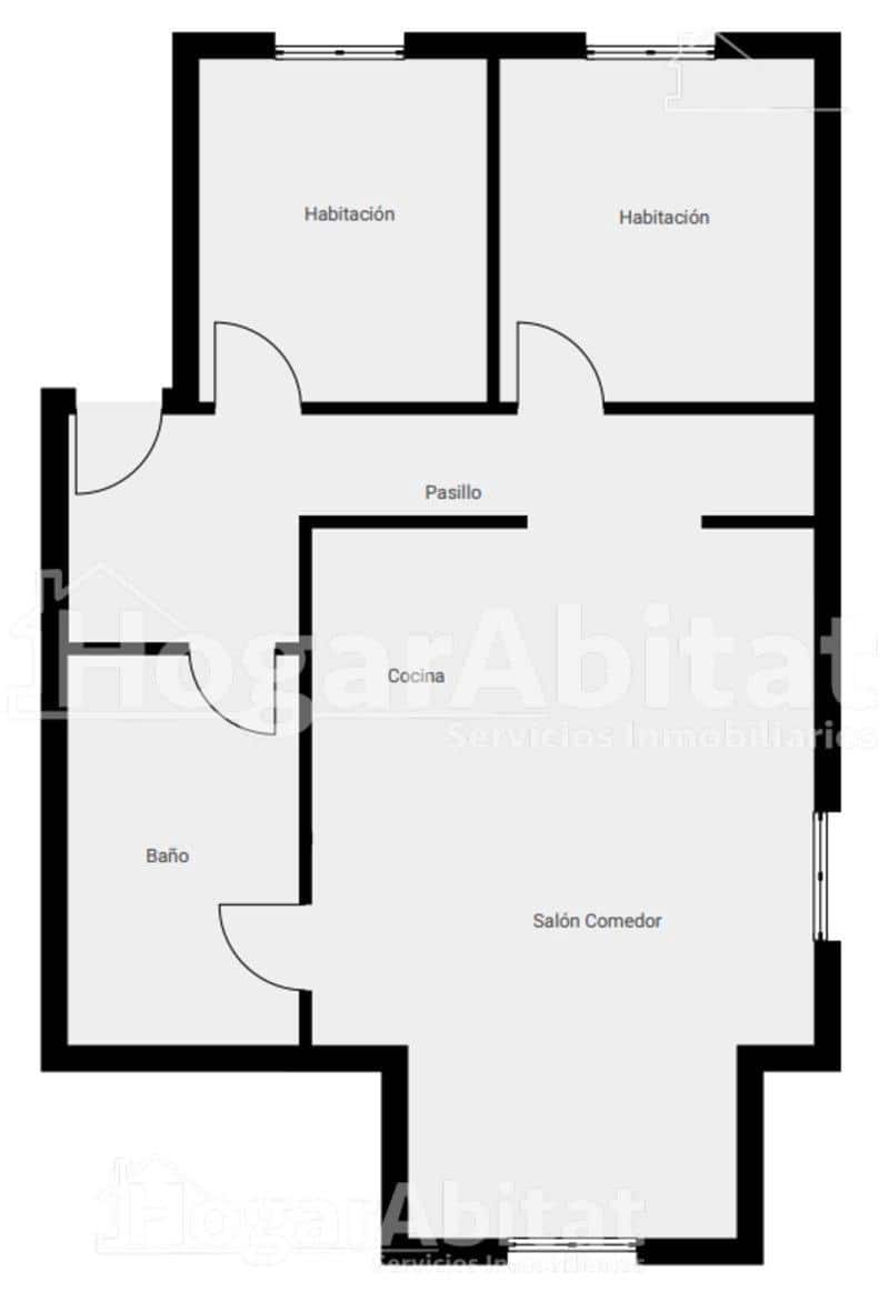 2 slaapkamer Flat te koop in Valencia stad - € 279.000 (Ref: 9752106)