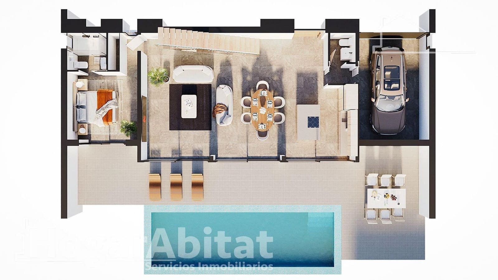 3 sovrum Villa till salu i Calpe / Calp med pool garage - 1 099 000 € (Ref: 9780623)