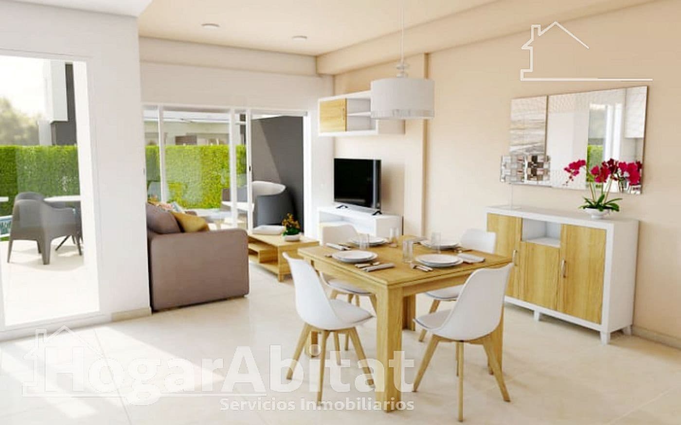 2 soverom Kjedet enebolig til salgs i Oropesa  med svømmebasseng garasje - € 349 000 (Ref: 9780630)