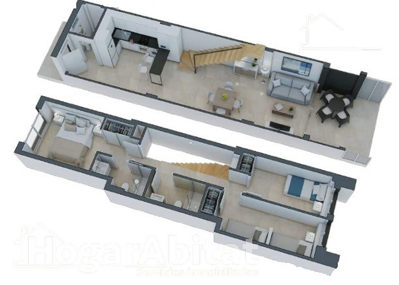 2 soveværelse Rækkehus til salg i Oropesa  med swimmingpool garage - € 261.000 (Ref: 9780631)